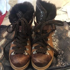 NEW Goat Hair Free People Leather Boots